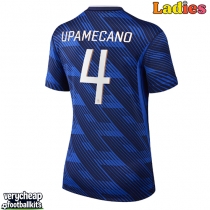 France Dayot Upamecano #4 Replica Home Shirt Ladies World Cup 2026 Short Sleeve
